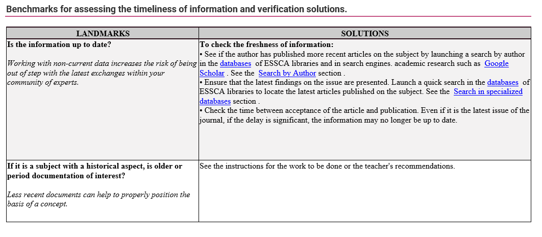 Information news - tab