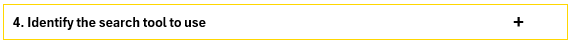 4. Identify the search tool to use +