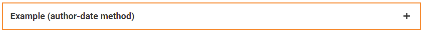 Example (author-date method)