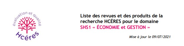 liste revues HCERES 2021